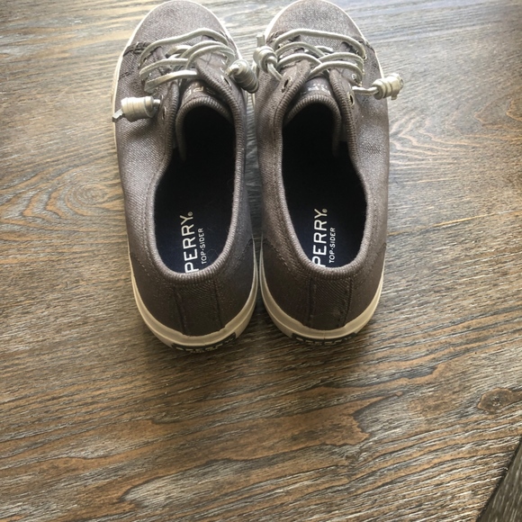 Sperry Top-Sider Sky Sail Metallic Twill Sneaker - Picture 2 of 6